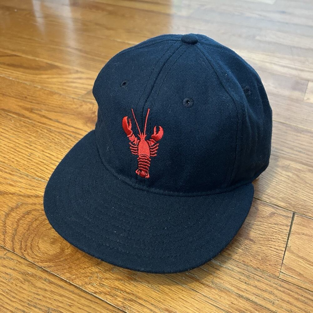 Ebbets Field Flannels Lobster Maine Wool Strap Hat